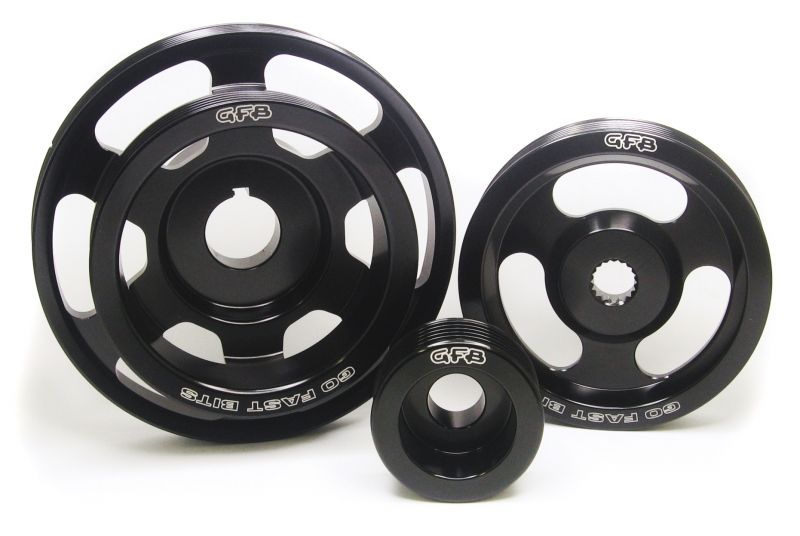 thumbnail image 2 of GrimmSpeed Lightweight Crank Pulley Black For Subaru WRX, Legacy, Forester – 095015BK 2 of 6